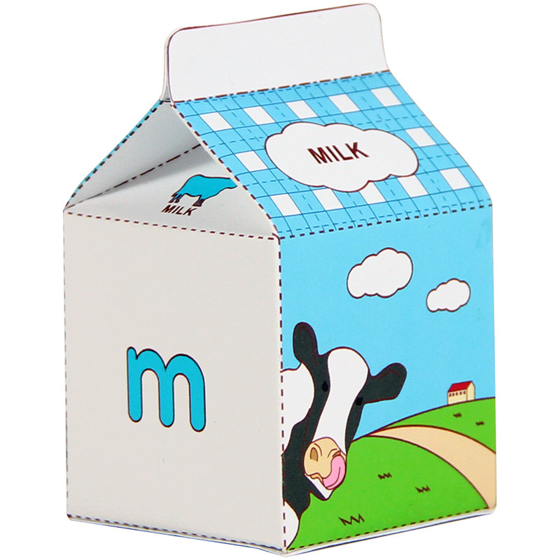 立体折纸26个字母牛奶3d模型儿童简易手工劳动其他类型纸模