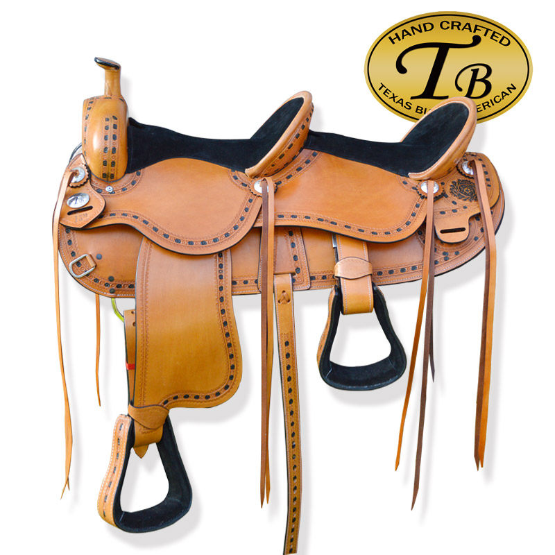 美国进口tb双座西部马鞍牛皮双人休闲野骑马鞍