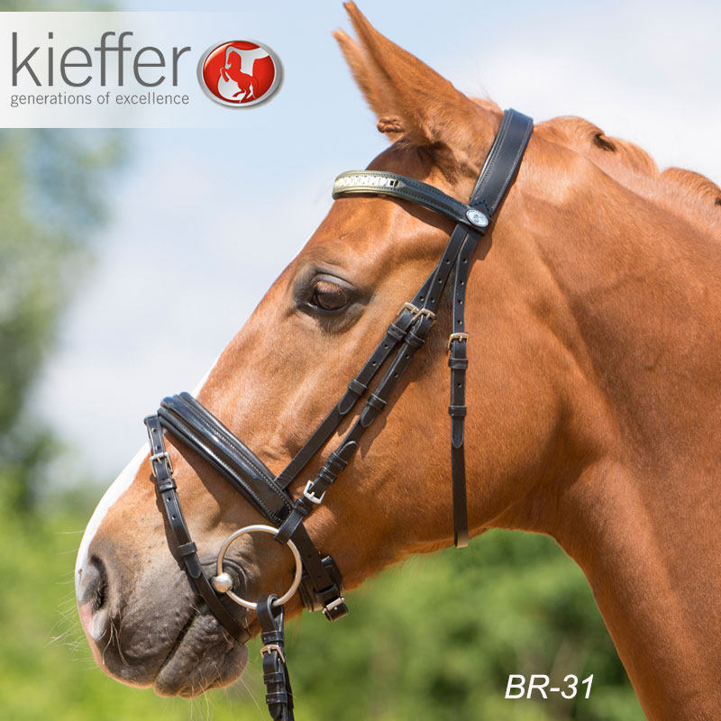 勒马德国进口kiffer英式水勒障碍综合马术龙头水勒缰水勒