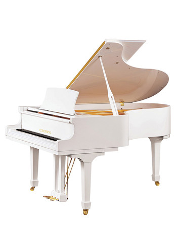 钢琴皇冠gp150三角黑白实木钢琴