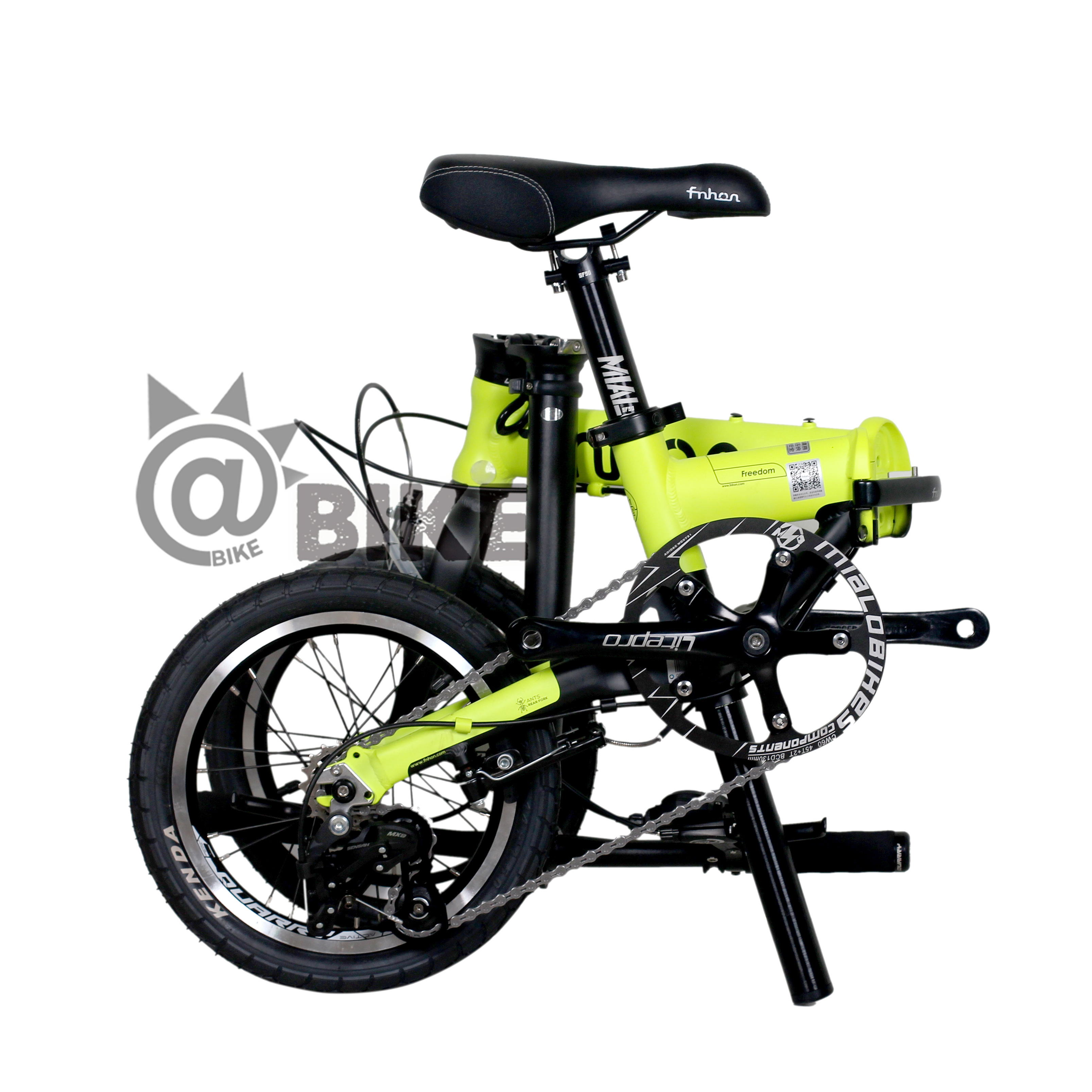 bikefnhon魅力风行fga1402三速超轻14寸折叠自行车折叠自行车