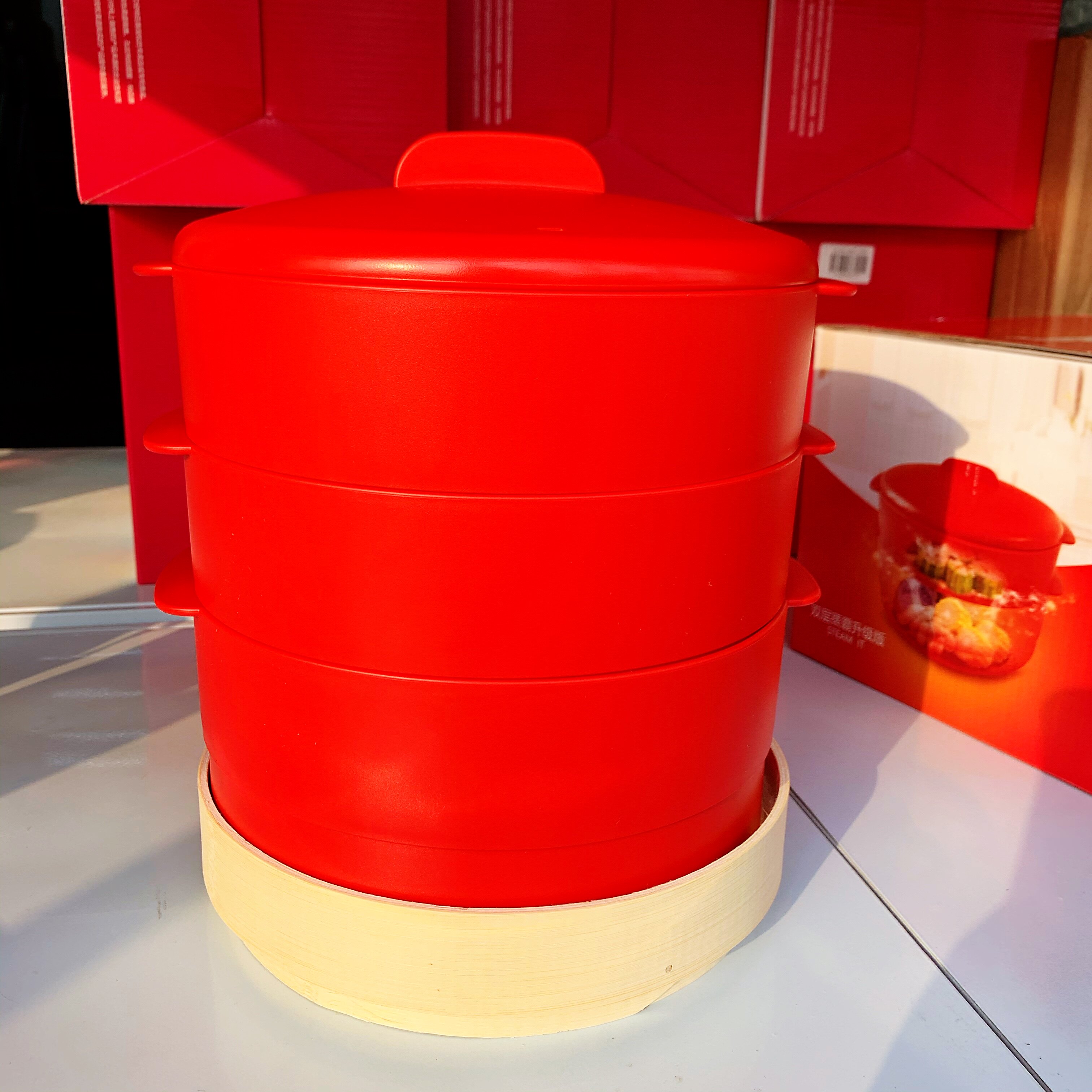 特百惠 双层蒸霸 升级版 多层叠高家用蒸笼 蒸屉 蒸格 新款 正品