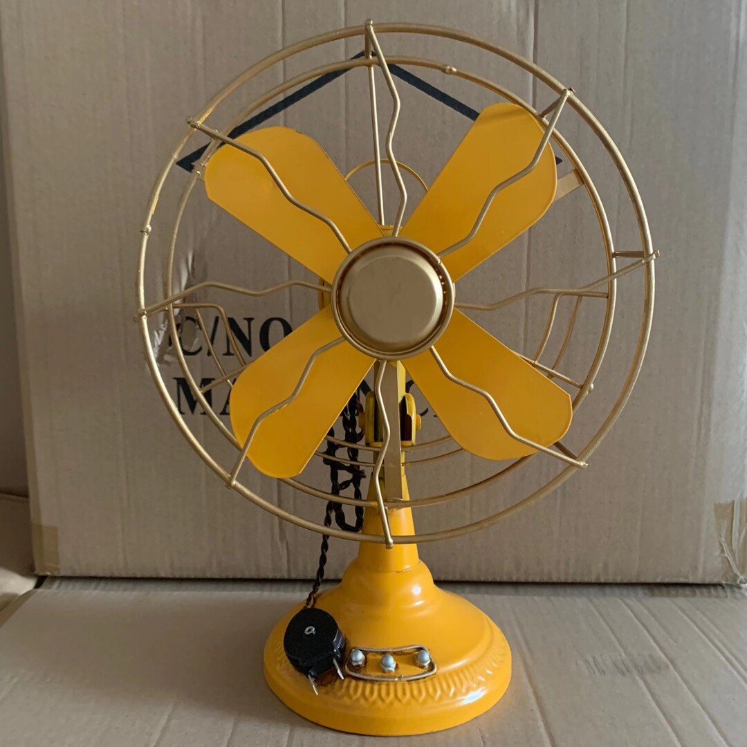 上海怀旧工业复古电风扇模型摄影道具酒吧ktv摆件