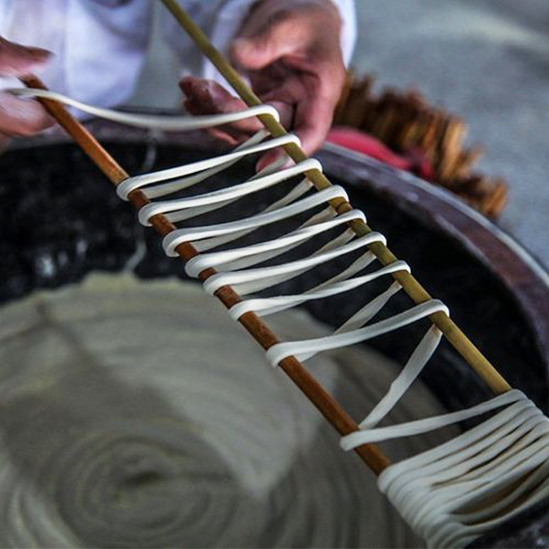 沣桥手工空心挂面礼盒装6袋/箱 安徽特产叶集纯手工咸面条不浓汤