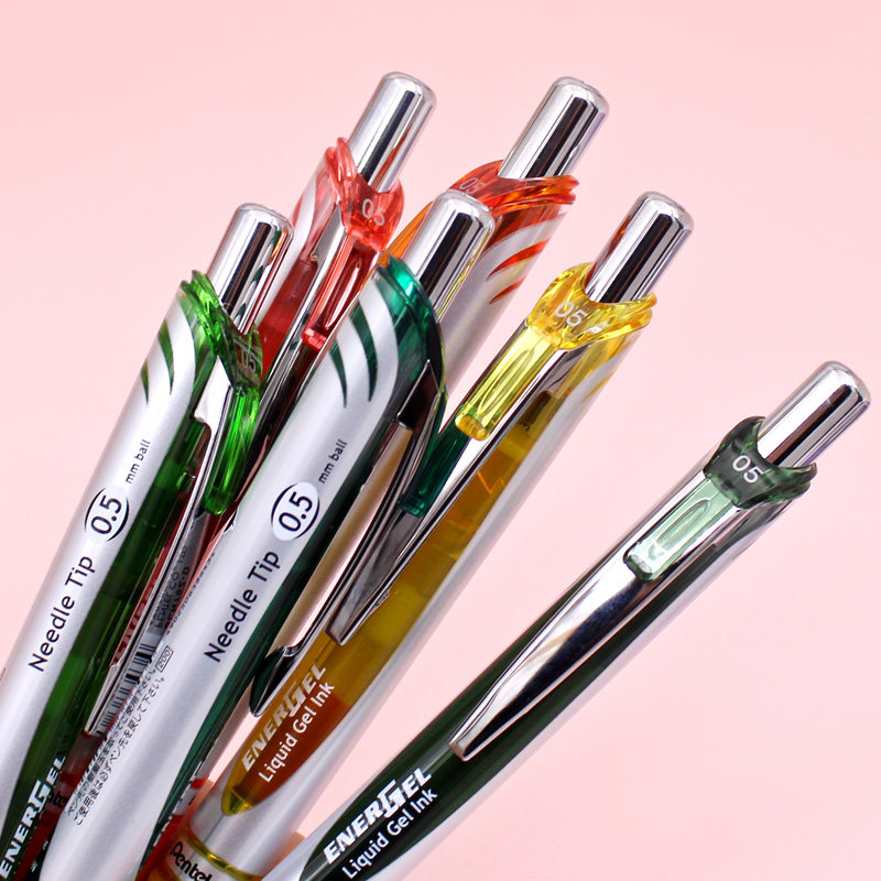 日本pentel派通20周年限定彩色中性笔bln75z按动水笔中性笔