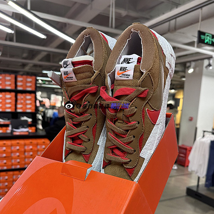 nike耐克男女blazerlowsacai联名解构运动滑板板鞋