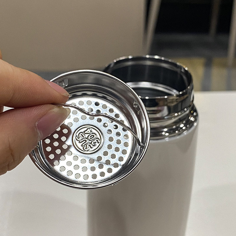 时尚简约保温杯绳带茶隔茶杯学生女士保温杯