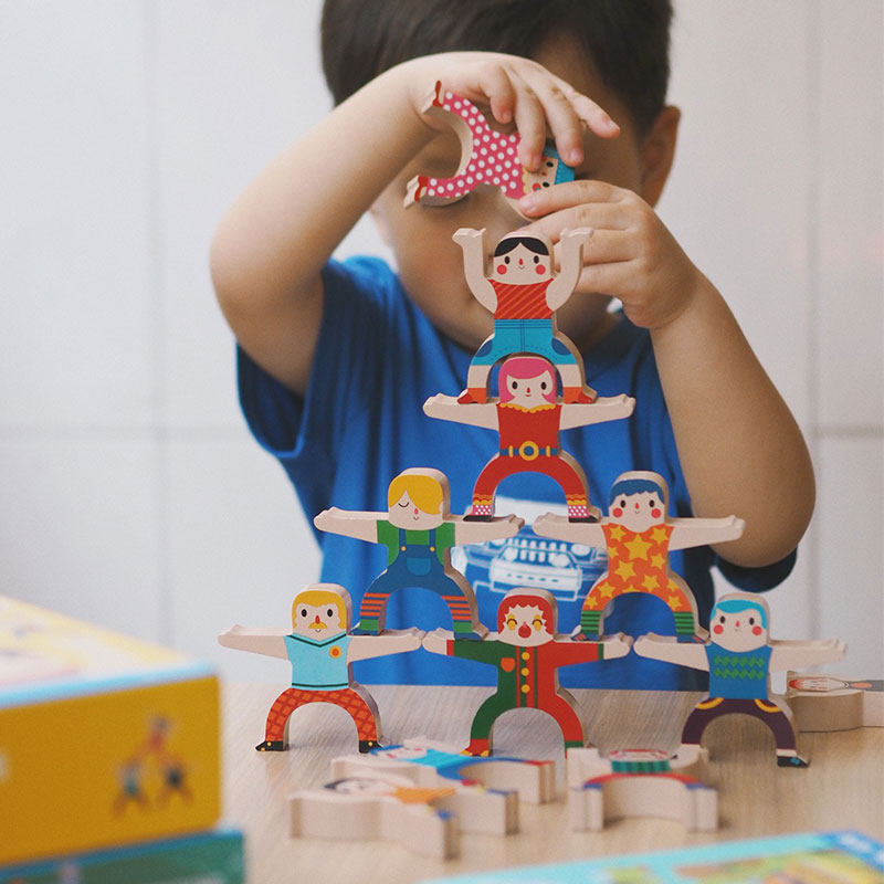 美乐儿童大力士游戏叠叠乐积木平衡玩具叠叠高早教益智桌面游戏