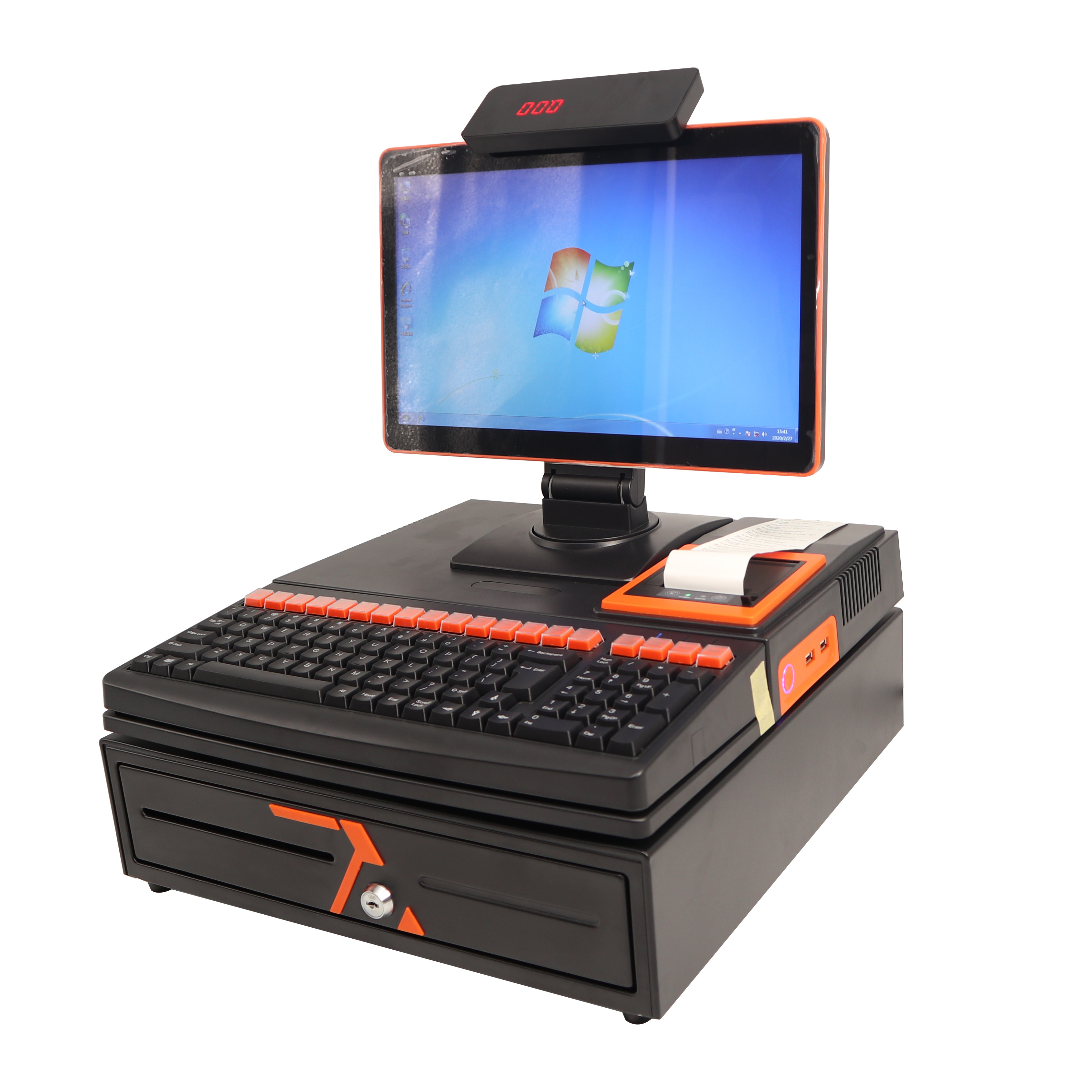 商米超市收银一体机母婴水果称重美团餐饮奶茶收款机