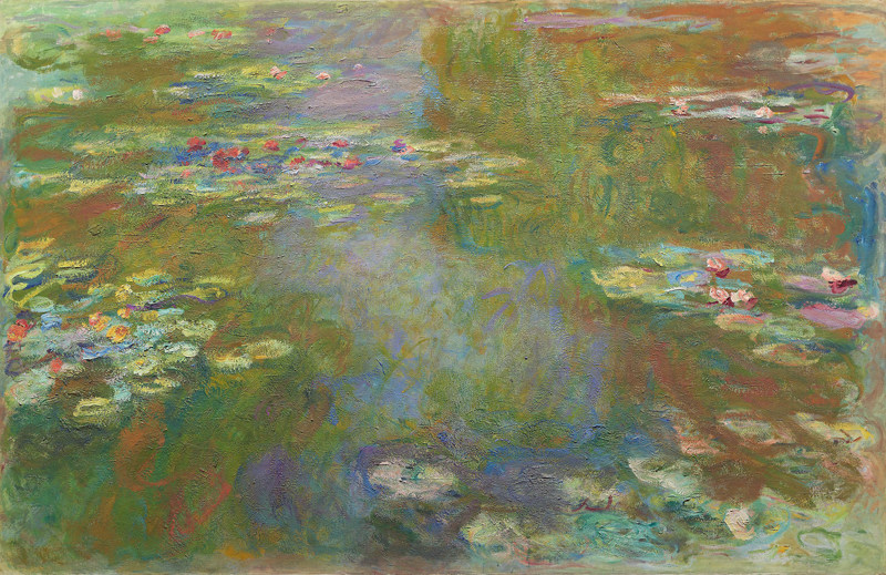 客厅沙发装饰画印象派风景画claudemonet莫奈油画睡莲油画