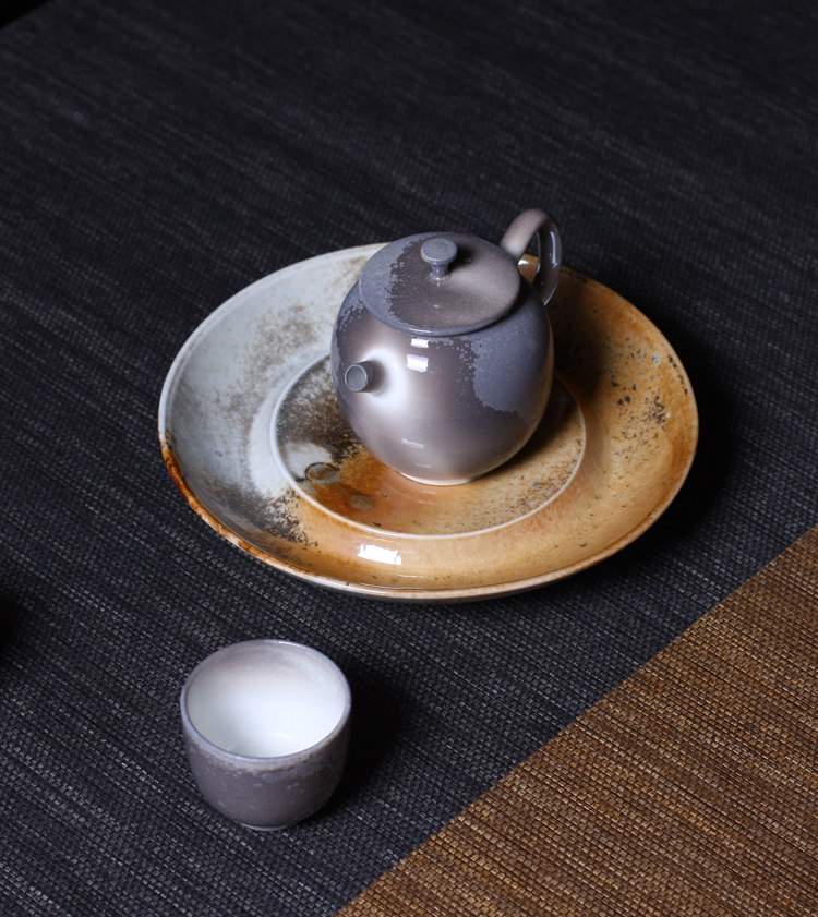 茶壶高白泥柴烧景德镇陶瓷手工泡茶自然落灰球孔小单壶茶壶
