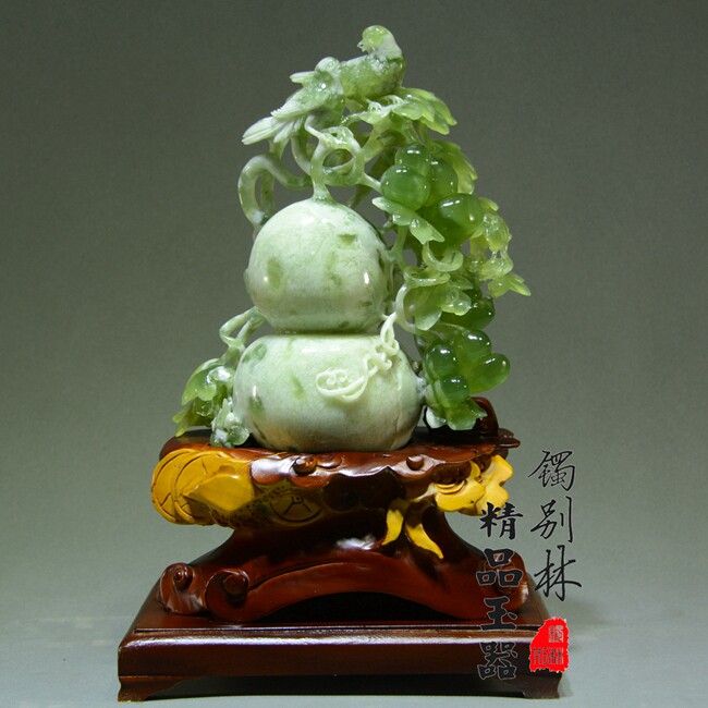 玉石摆件客厅天然岫玉器摆件原石玉雕摆件大镇宅如意办公室礼品