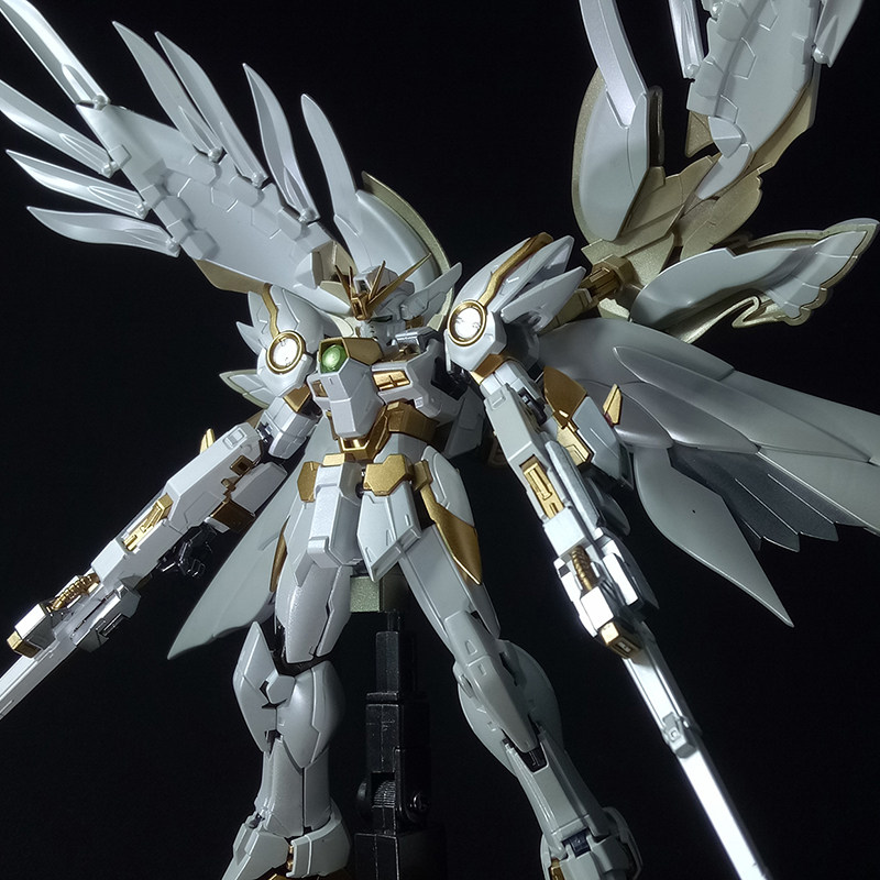 模动万代高达模型rg17零式掉毛飞翼圣殿天使高达模型专区