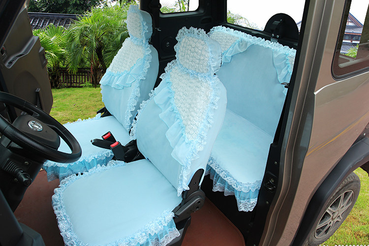 嘉远速派奇大阳巧客四座电动车蕾丝公主公主花花边电动车坐垫