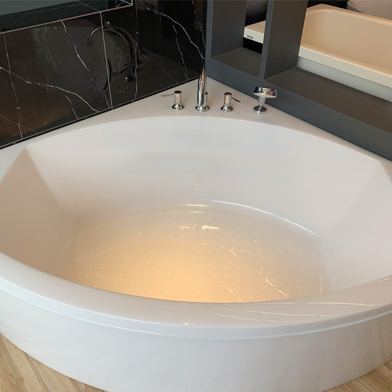 toto珠光浴缸ppy15434p3hp家用三角扇形小户户型普通浴缸