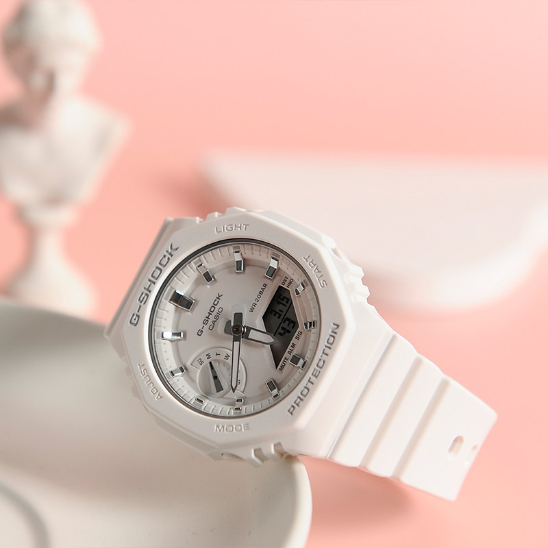 表弟gshock2021年新款碳纤维马卡龙防水运动卡西欧手表日韩腕表