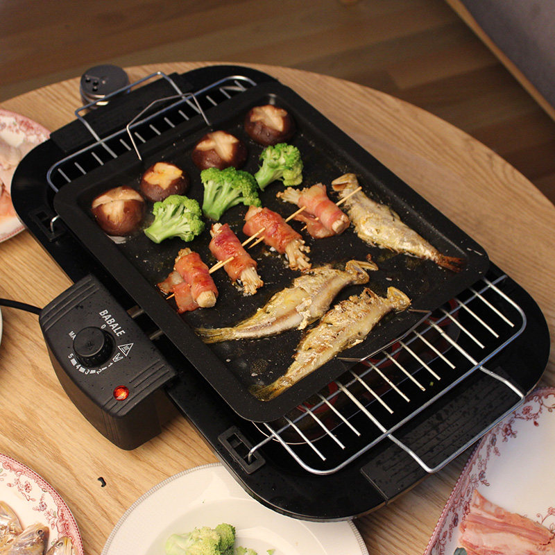 烤炉烧烤电烧室内烤架家用电无烟小型烤肉家庭烧烤炉