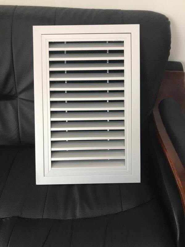 回风百叶双层出风口室内回风柱墙出口净化车间方形风口铝合金无尘