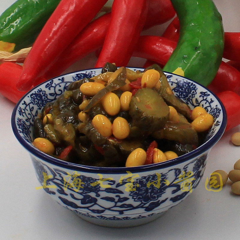 酱瓜黄豆500g香甜脆瓜上海三林酱菜下饭饭菜酱菜