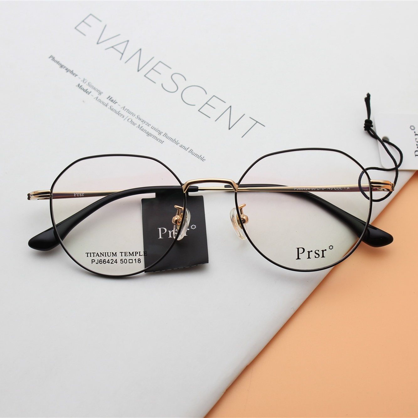 眼镜镜框帕莎新款复古钛合金超轻男女近视近视眼眼镜架