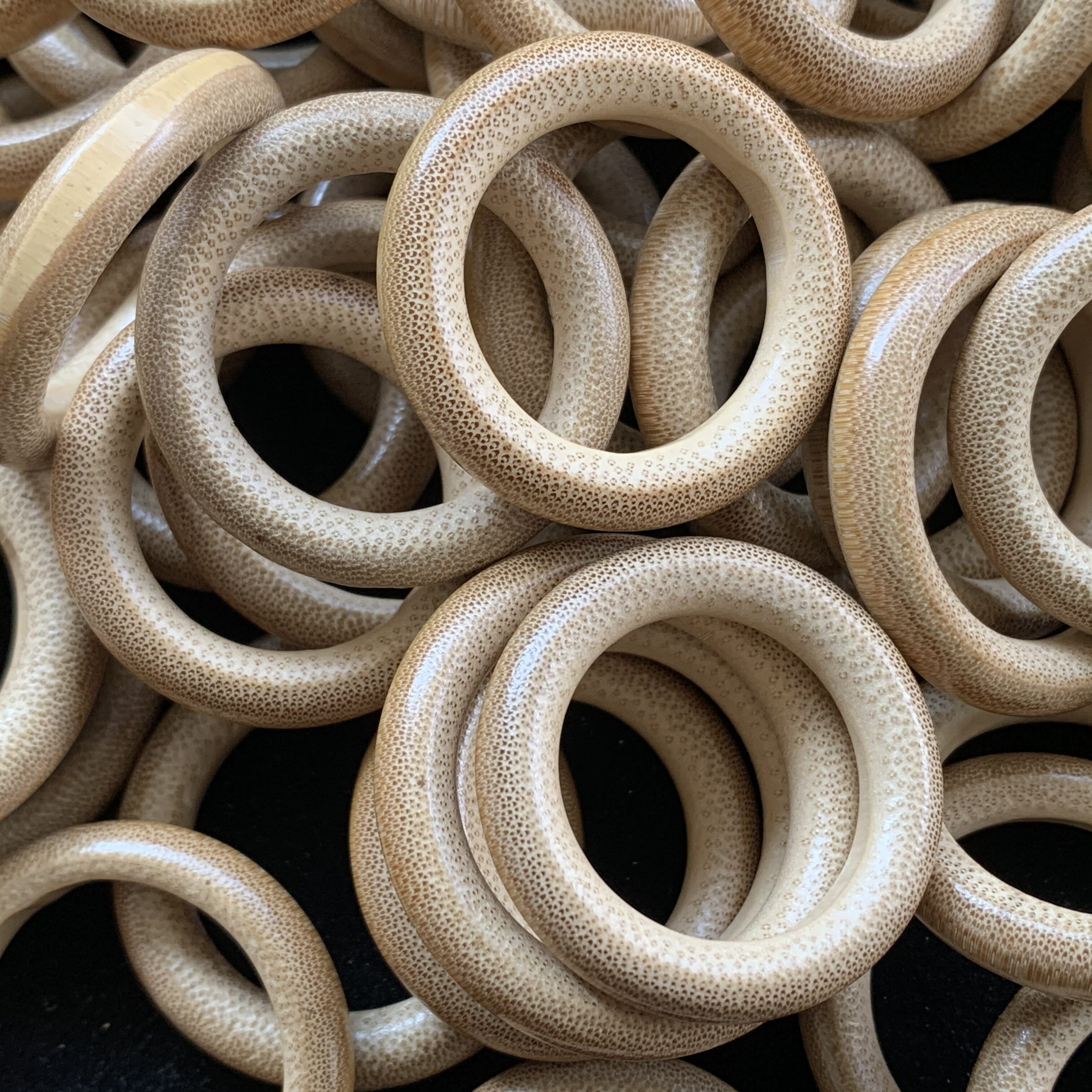 暖老料竹环竹圈实心配饰平安扣鸟笼文玩跑圈指环竹编