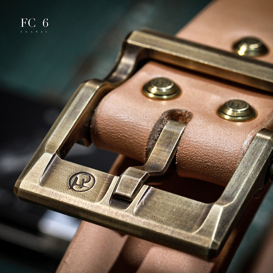 FC6代 风尘第六代日本枥木植鞣鞍革针扣腰带真皮头层牛皮男士皮带