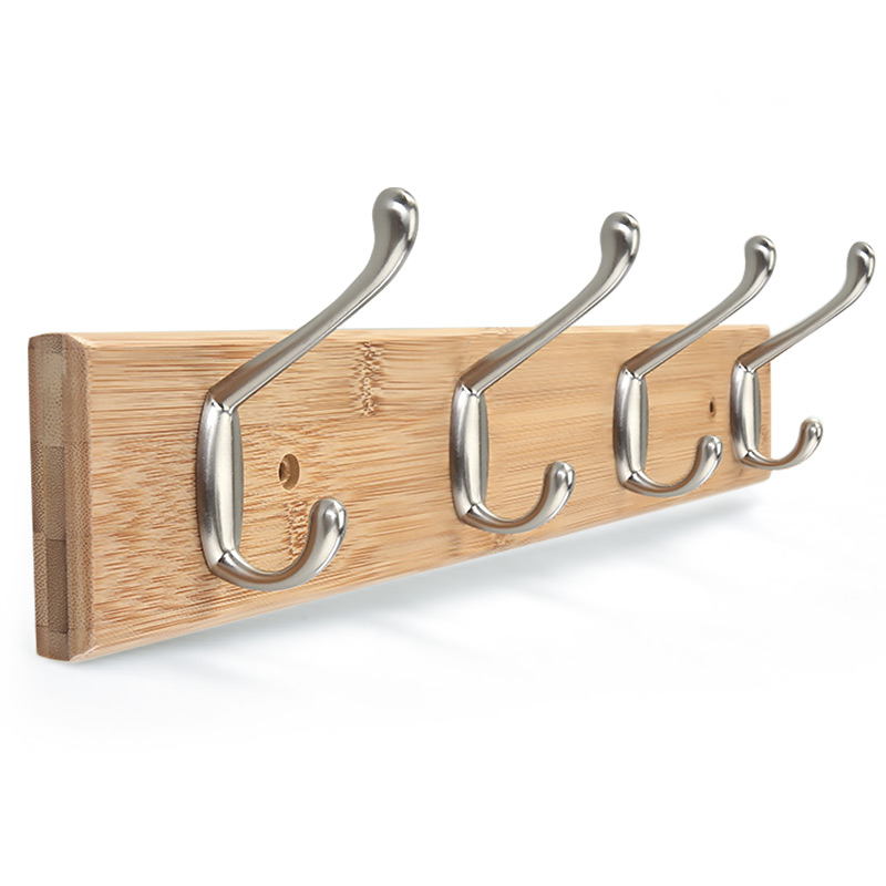 衣服挂钩创意壁挂衣帽架墙壁挂衣架实木门后挂衣钩卧室墙上置物架