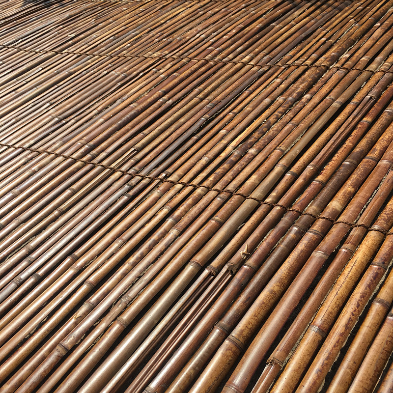 竹片篱笆栅栏竹排围栏竹蔑席子地摊竹片竹条 竹竿竹围墙 绑货竹片