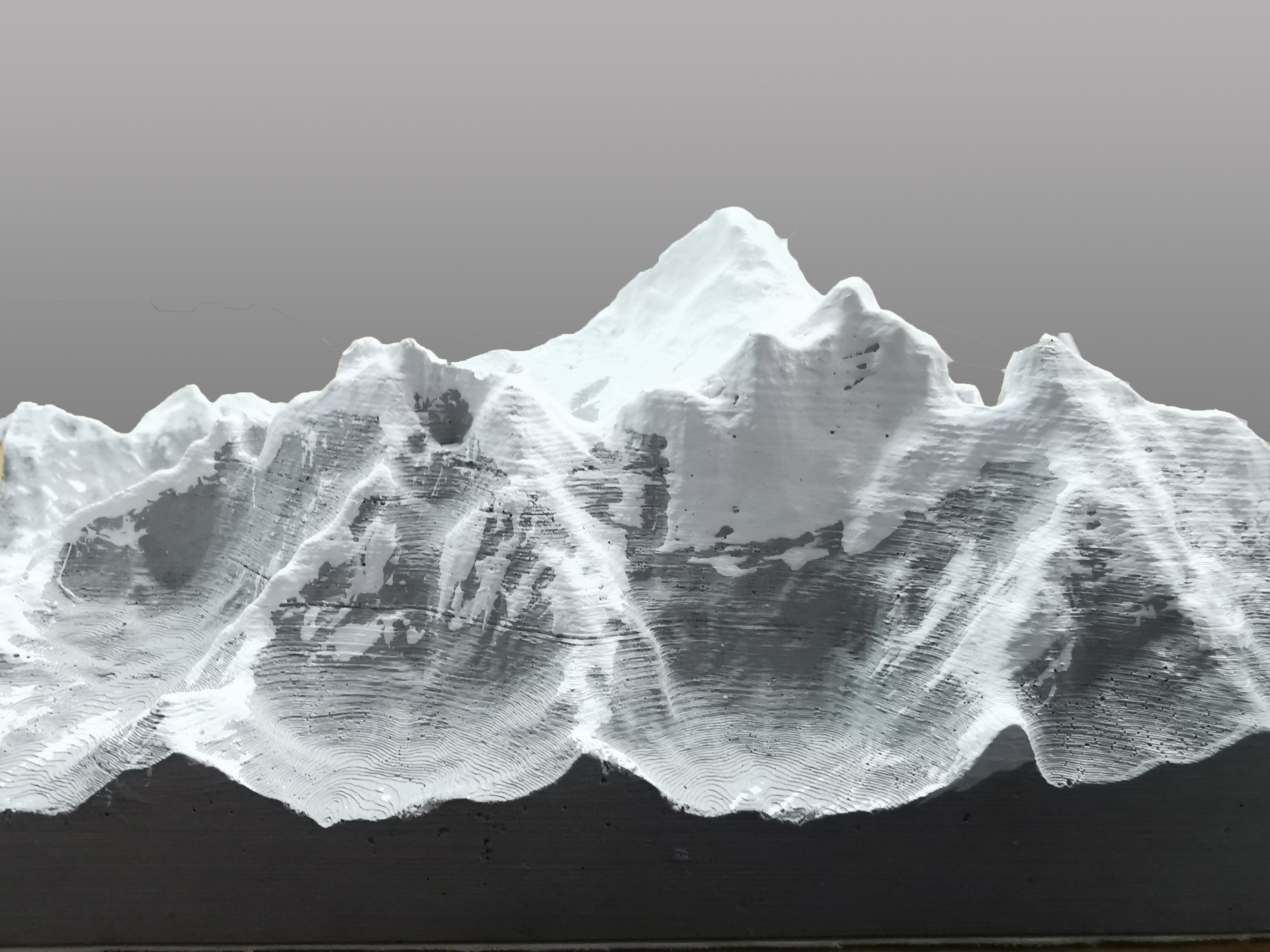 水泥混凝土桌面摆件珠穆朗玛峰微缩模型鱼缸造景景观摆件