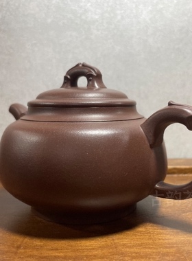 许逸军紫砂壶时来运转迎祥一厂老紫泥全手工制作茶壶工艺美术师古韵茶