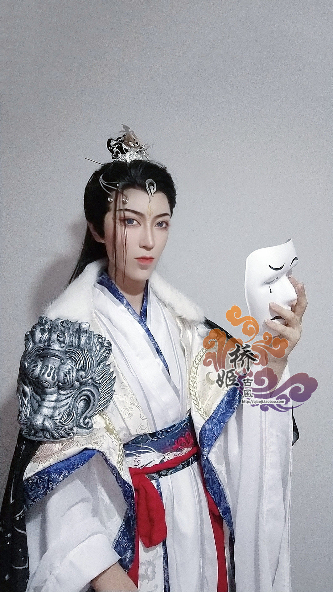 白无相cos庸国太子白衣祸世鬼王神武大帝君吾民族服装