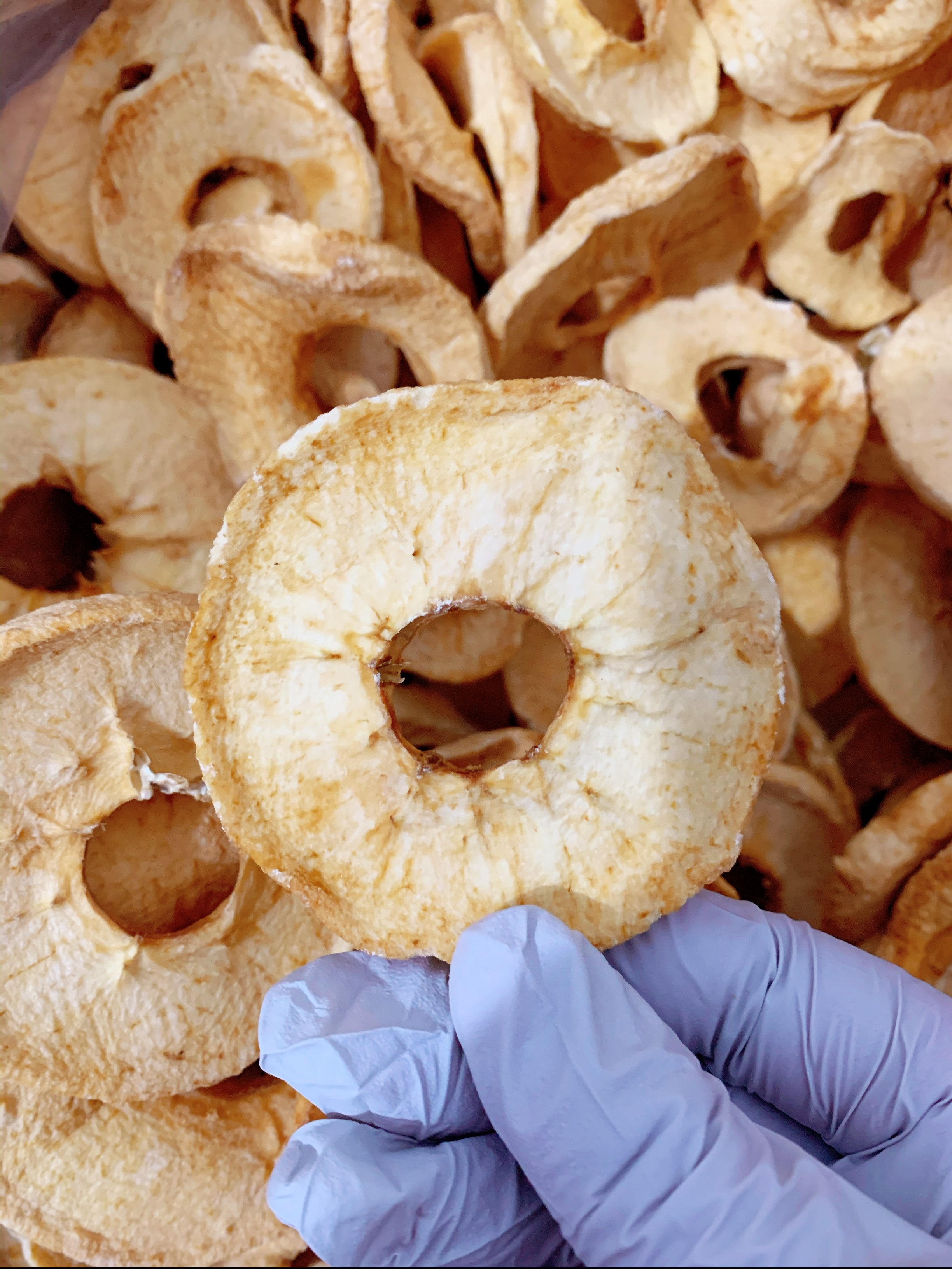 烟台红富士苹果烘干原色绝无任何添加原味不加苹果干