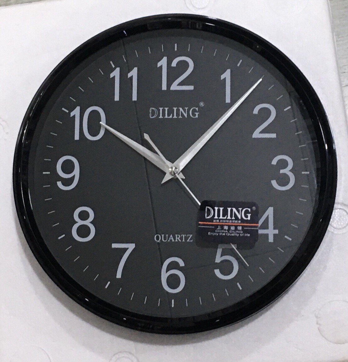 正品品包静音客厅卧室办公居家挂钟迪翎石英挂钟