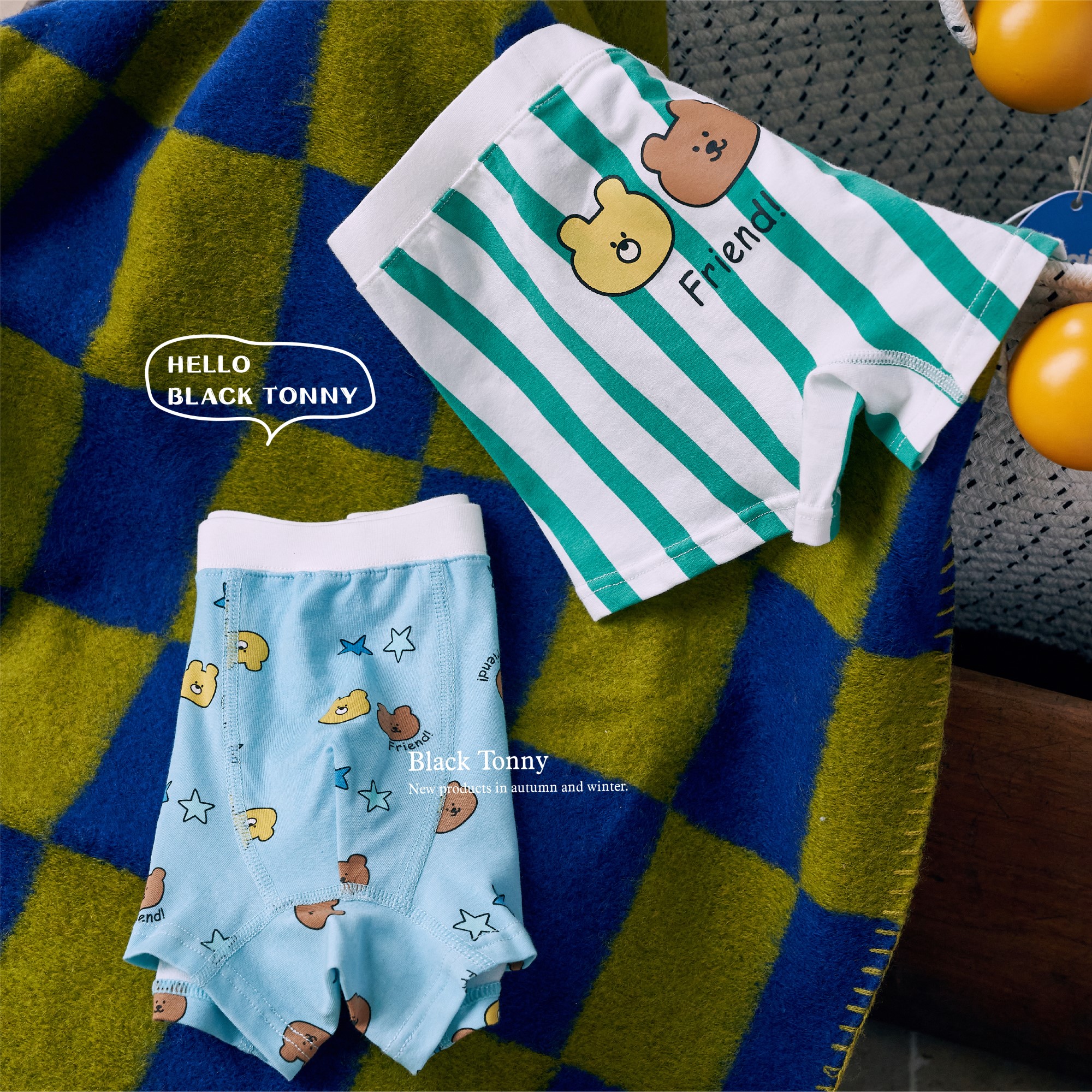 新品小黑托昵男童纯棉内裤男宝儿童莫代尔平角裤头内裤