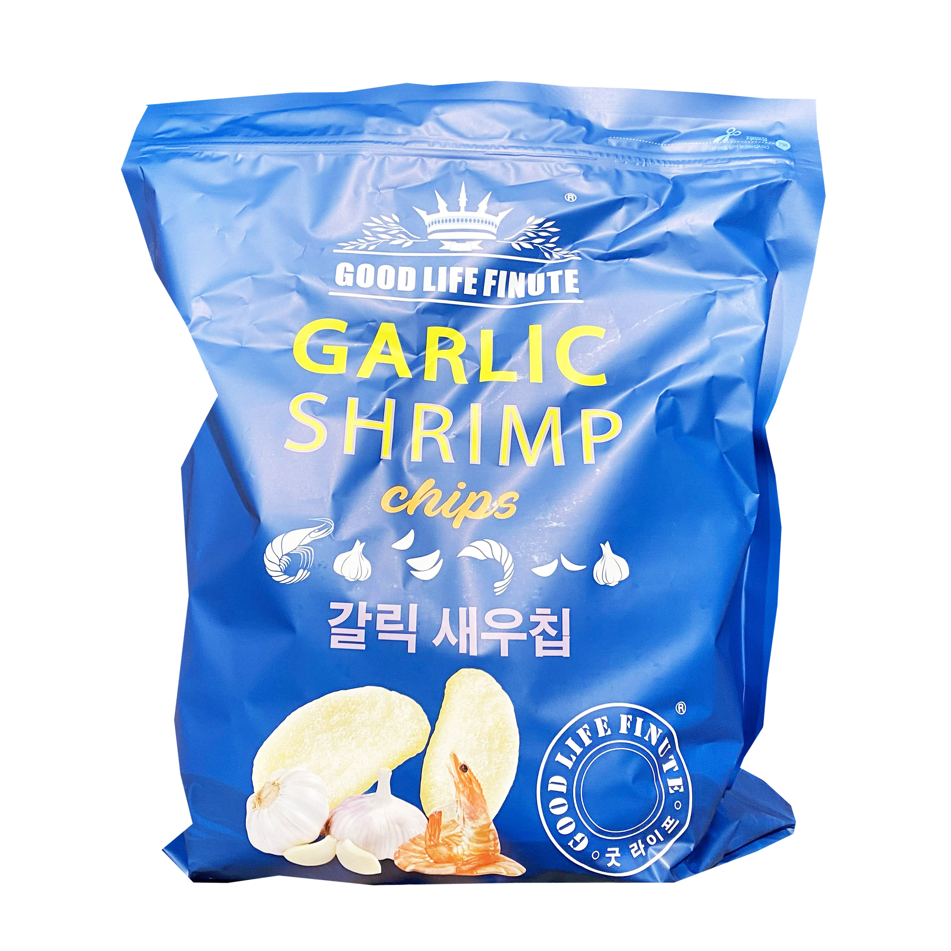 山姆韩国进口莱福蒜味虾片240g网红膨化零食膨化食品