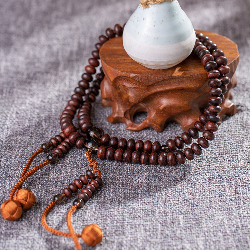 唐密真言宗阿阇黎佛珠东密红檀紫檀日本檀木摆件