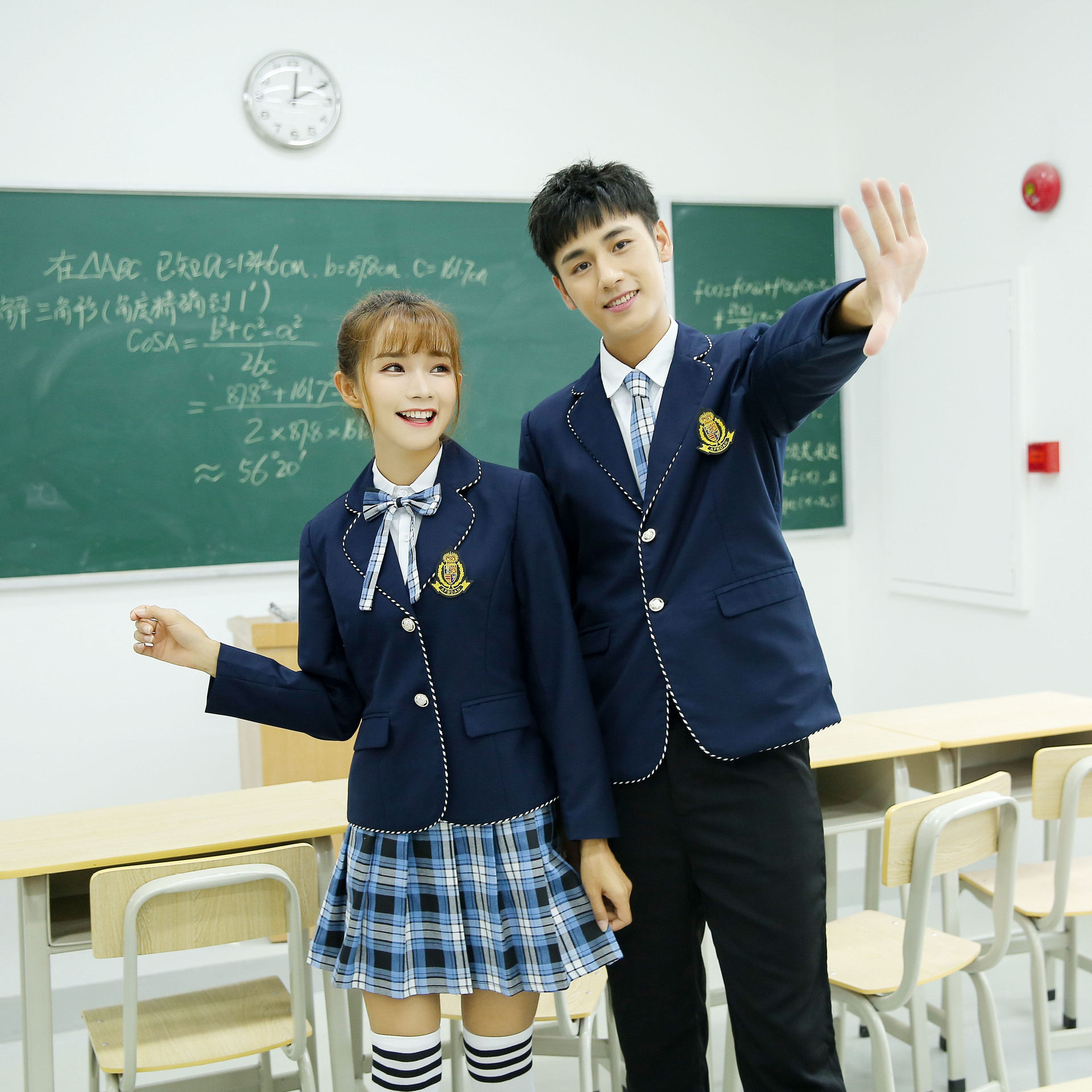 2020春中学生校服英伦学院风班服jk制服水手服少年派同款西装套装