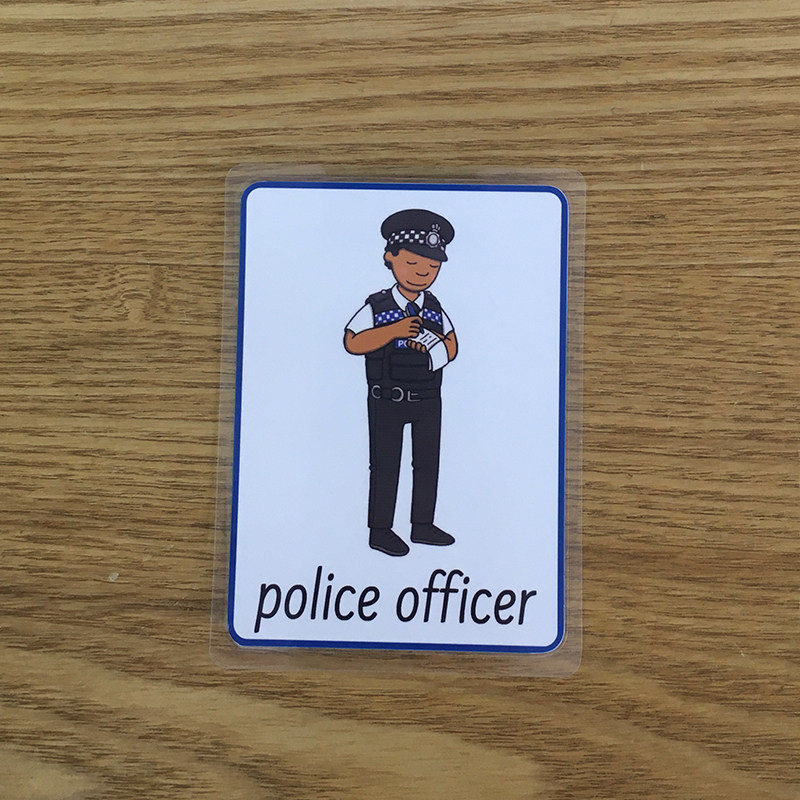 新款20张早期启蒙训练职业单词闪卡英语手工早教闪卡