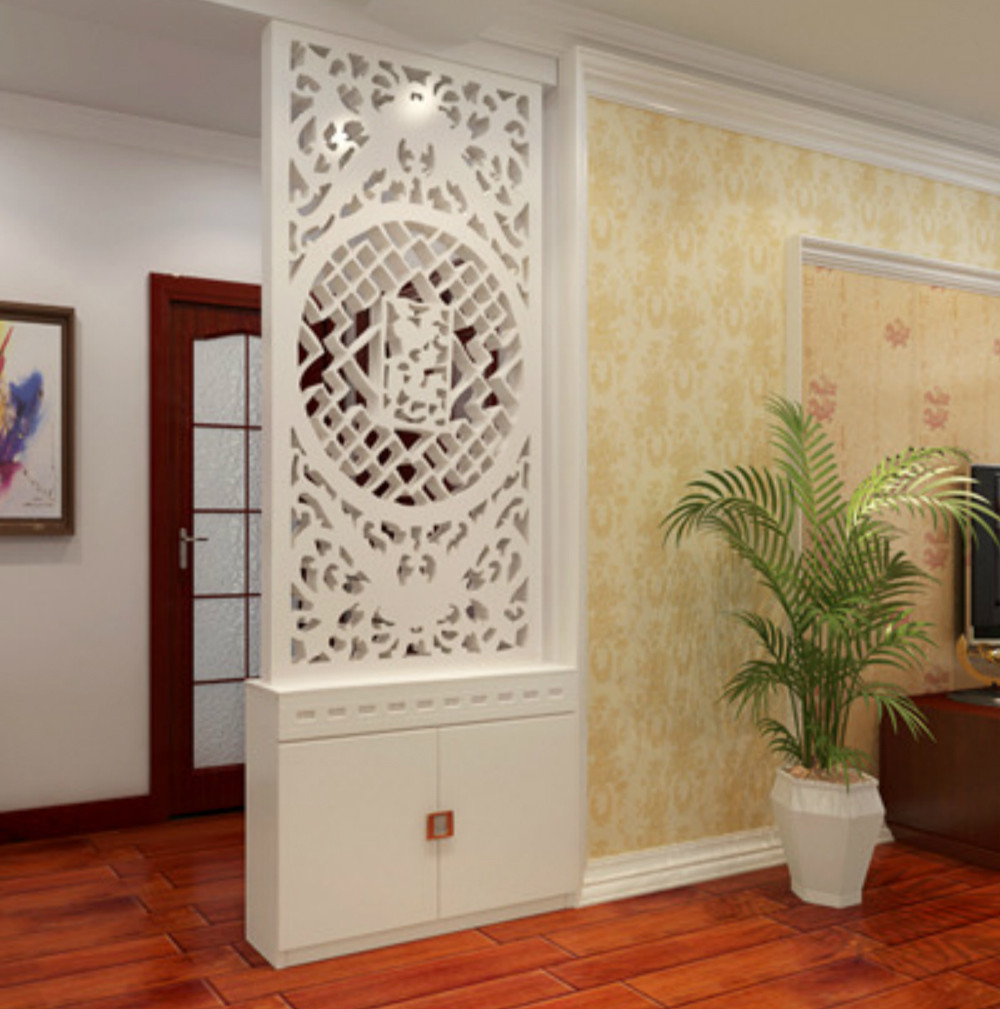 镂空雕花板玄关屏风屏风 镂空 镂空隔断墙 隔断板 玄关背