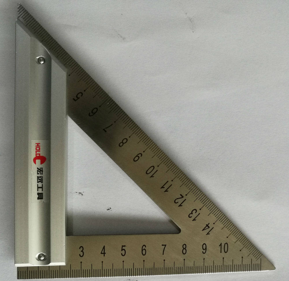 宏远工具金座高档三角尺180mm角尺