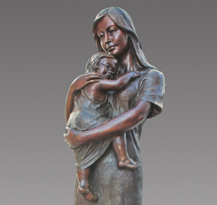 铜雕雕塑母爱ls090欧式大型人物酒店花园广场装饰摆件