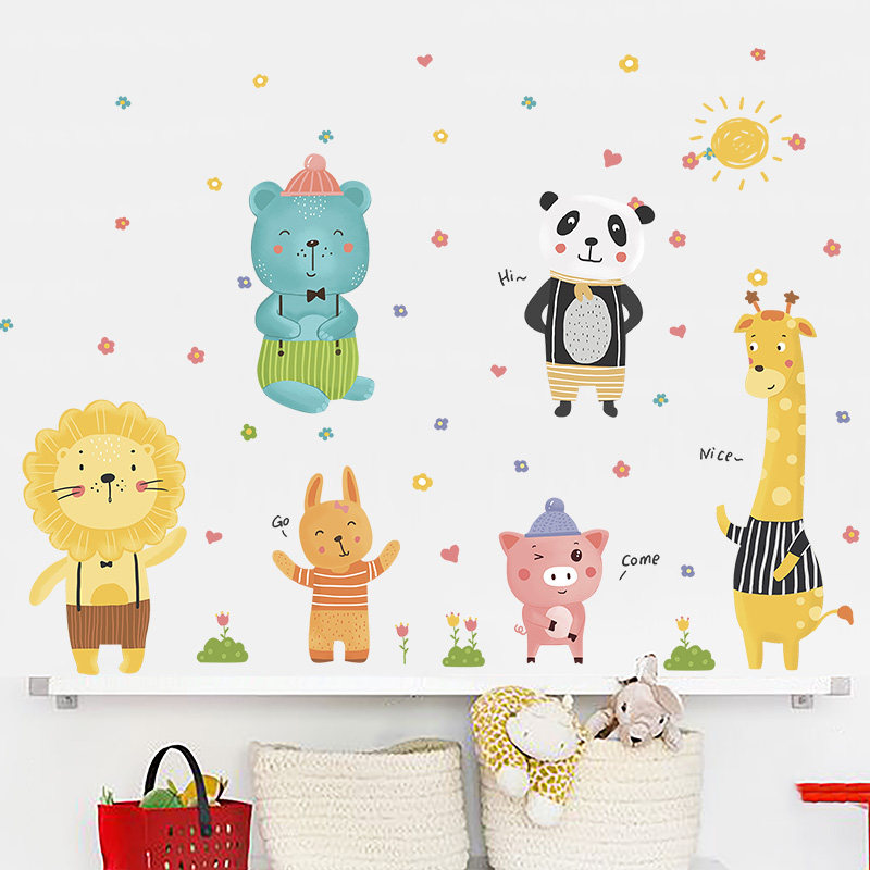 儿童装饰卧室床头布置贴画幼儿园墙面墙壁自粘软装墙贴