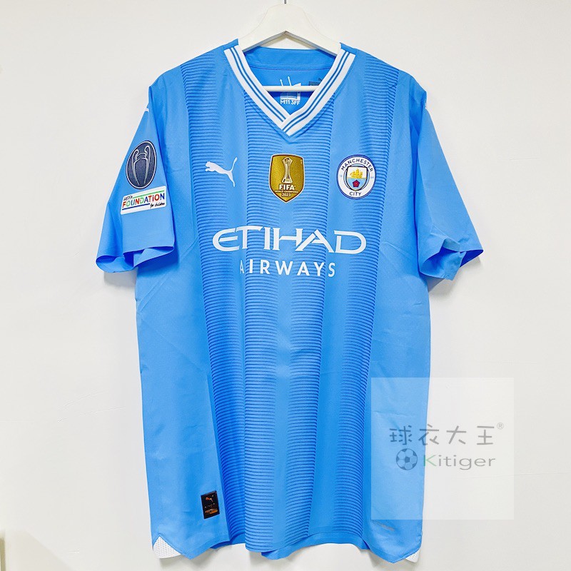 puma彪马正品2324赛季曼城球衣主场球员版印字号章盾770437