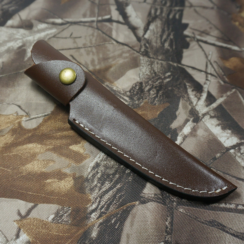 真皮刀鞘小直刀牛皮保护套刀套裤子刀鞘