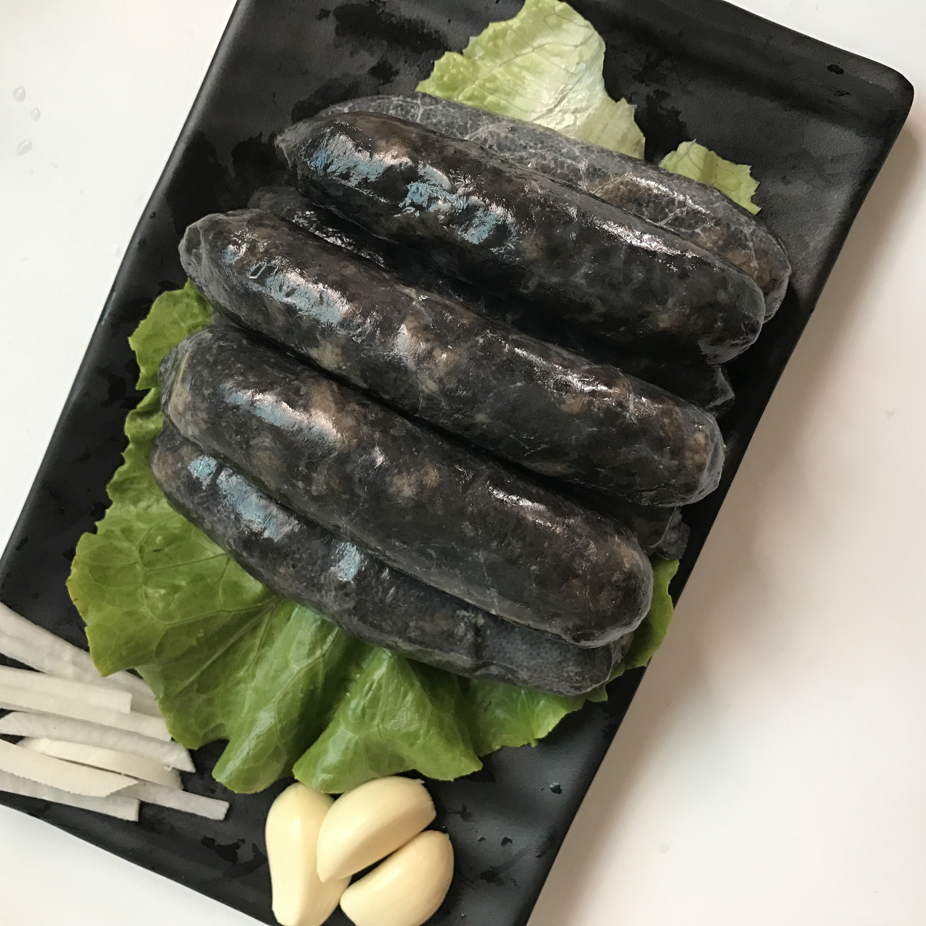 正宗台湾墨鱼香肠台式墨斗鱼纯肉烤肠烧烤500g*2包批发量大价优