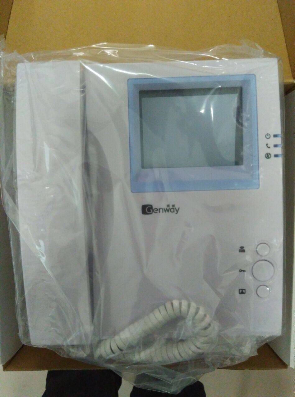 原厂正品振威abb楼宇对讲门铃4寸黑白室内机gc3120楼宇对讲设备