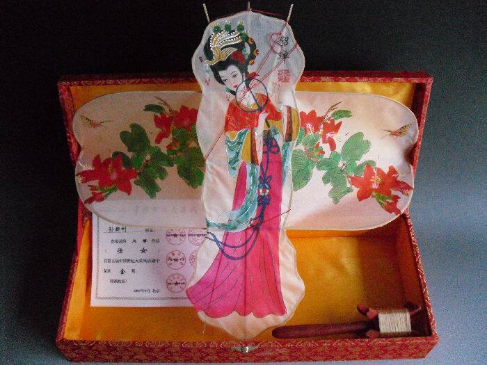 潍坊大美人四大杨贵妃西施昭君精品王昭君貂蝉手绘风筝