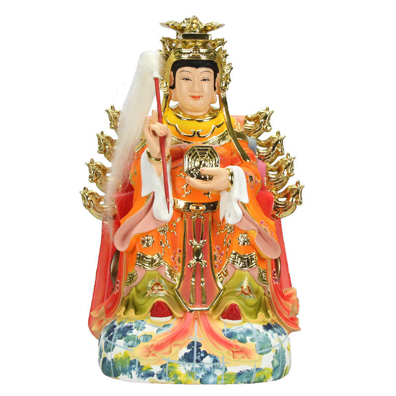 中式多款七彩敦煌母后娘娘至尊地姥桌面佛堂摆件