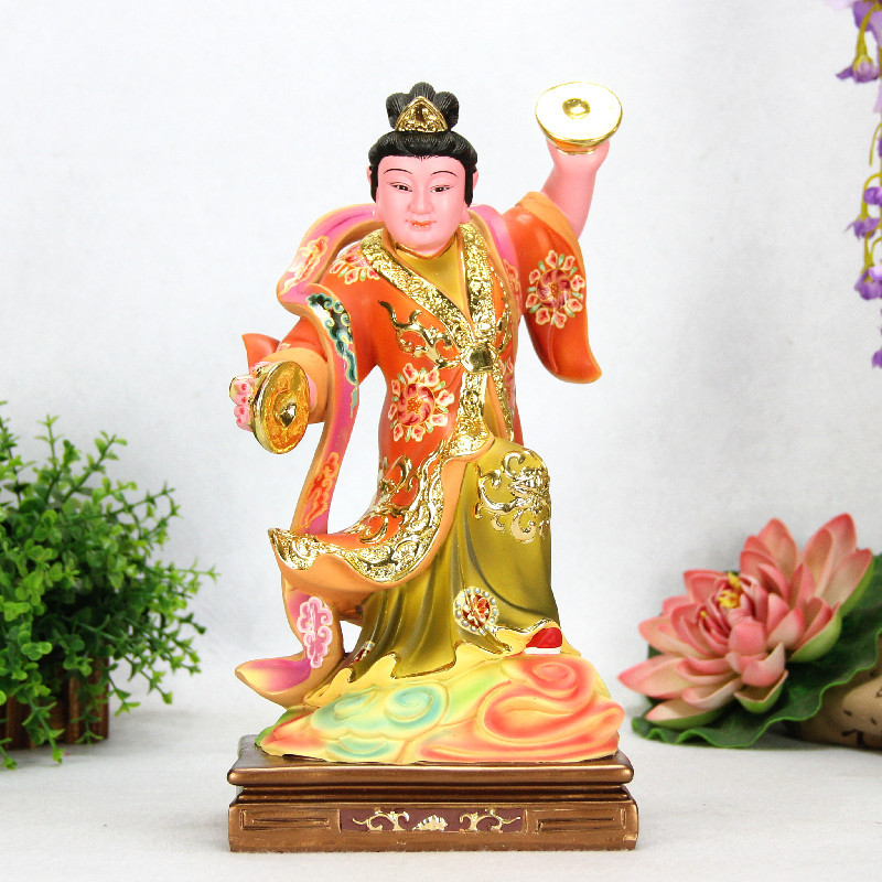 中式12寸敦煌七彩雷公电母风神雨伯像蝉之子摆件