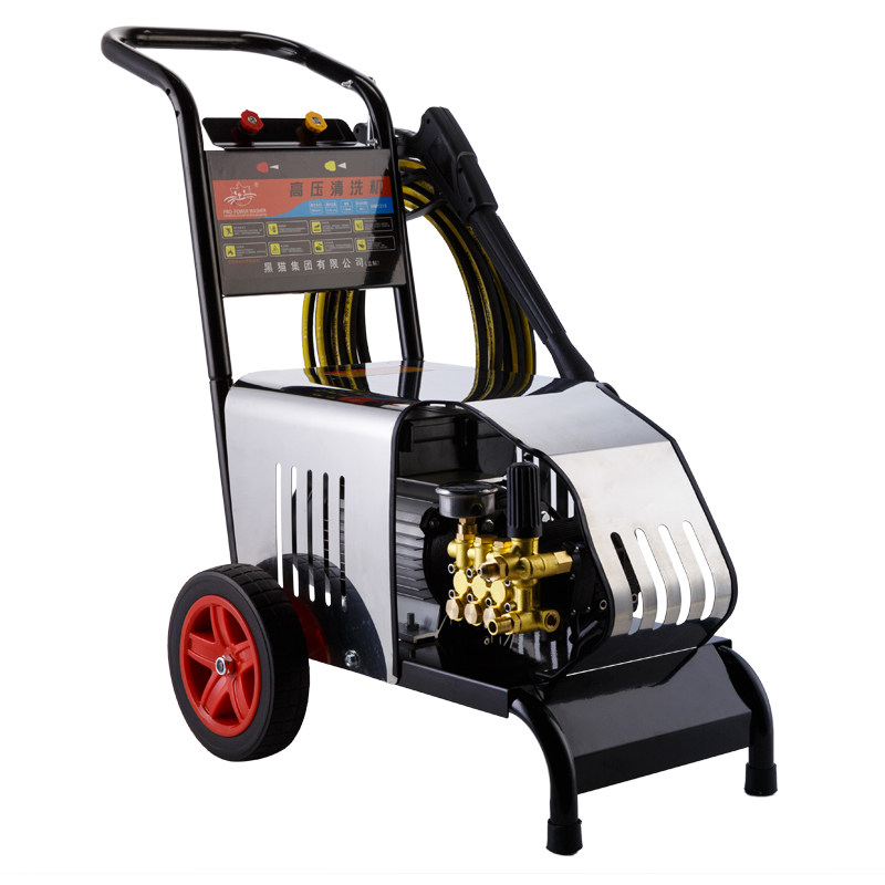 黑猫全自动家用高压清洗机商用洗车机220v水抢枪小型水泵洗车全铜